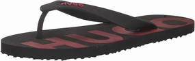 HUGO Men's Bold Logo Flip Flops