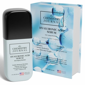 Hyaluronic Acid Serum - Visibly Reduce Wrinkles, Plump and Hydrate, 1.5%   B5, Low Molecular Weight, Anti-Aging Serum. Made in the United States of America.