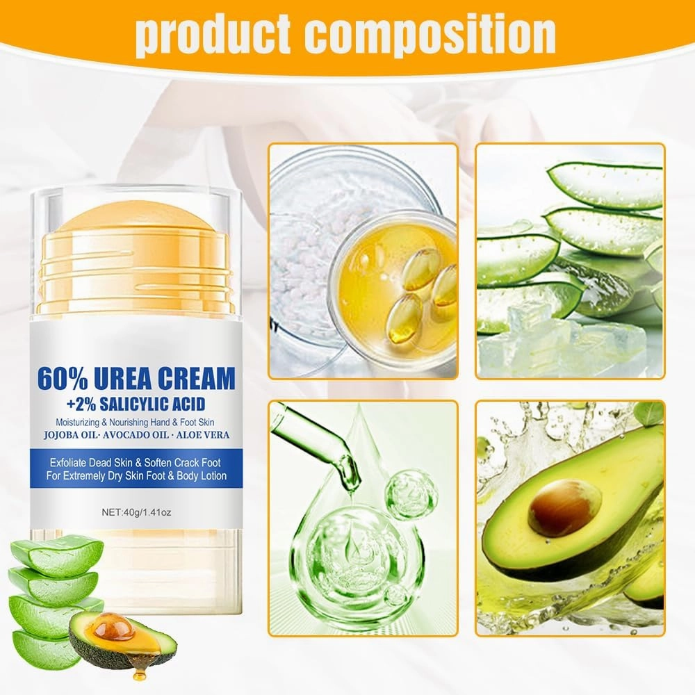 Hydrating and Anti-Cracking Foot Cream, 2025 Moisturising and Relieves Cracking and Dryness Foot Cream, Hand and Foot Repair Cream for Women & Men Callused, Feet, Knee, Elbow, Hand (White-3PCS, #01)
