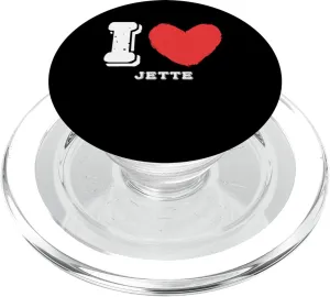 I Love Jette Bold Statement Girls Name PopSockets PopGrip for MagSafe