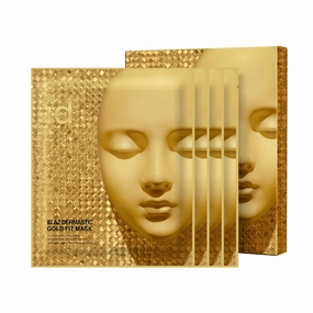 ID.AZ Dermastic Gold Fit Mask, Luxury Hydrogel Mask with Collagen Care, Elasticity Boost, Home Spa Essentials, Korean Skin Care, 25g x 4ea