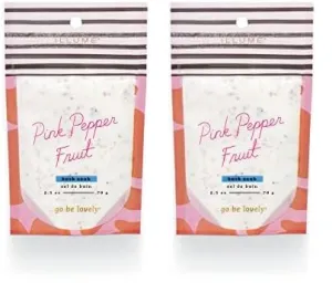 Illume Go Be Lovely Pink Pepper Fruit Bath Soak, 2" L x 2" W x 1" H (Pack of 2)