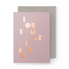 In My Heart Folded Card