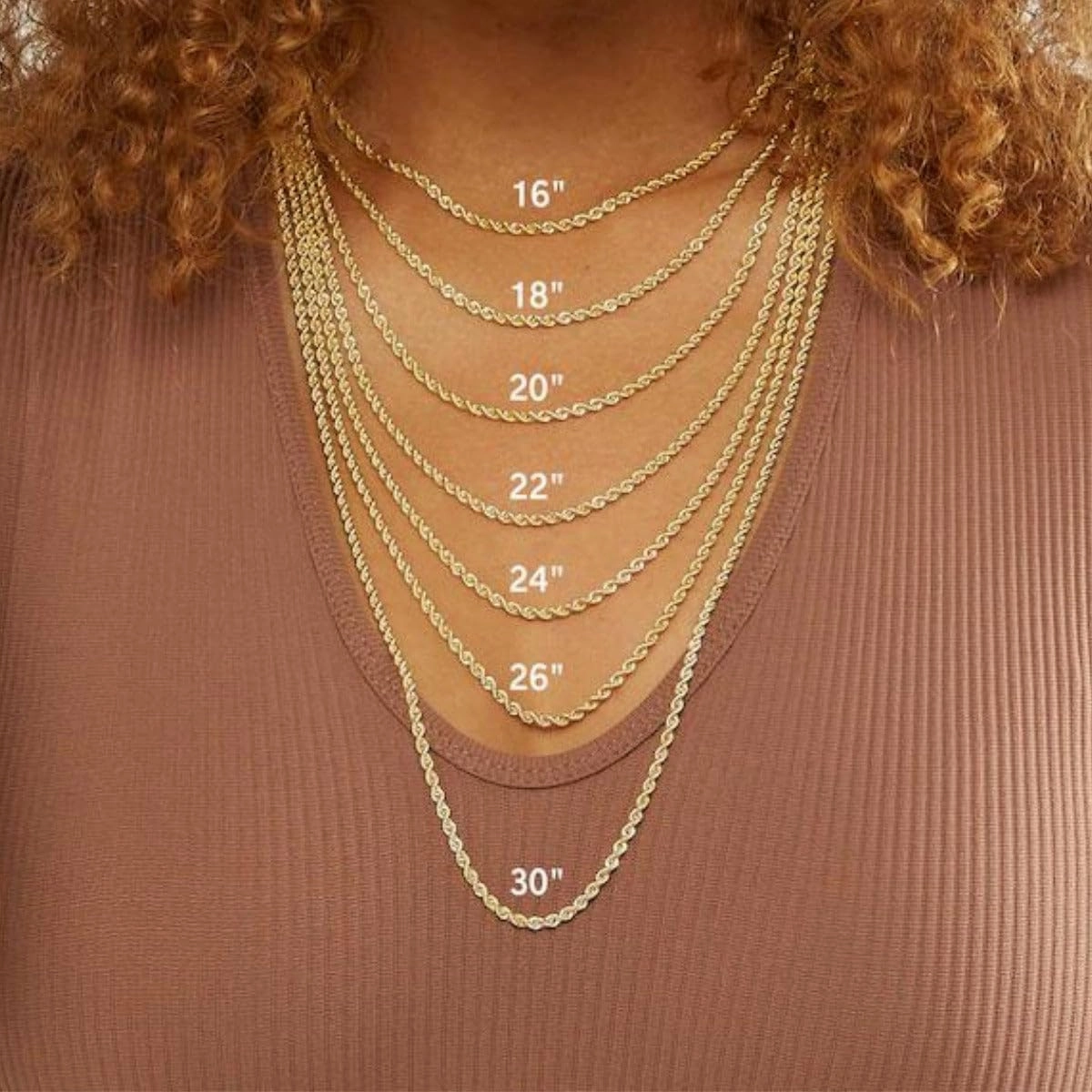 Italian 14K Solid Yellow Gold Rope Chain Necklace for Men & Women Radiant Diamond Cut with Lobster Claw Clasp 14K Real Gold Jewelry Gifts (1.5mm, 2mm, 2.3mm, 2.5mm, 3mm, 3.5mm, 4mm)