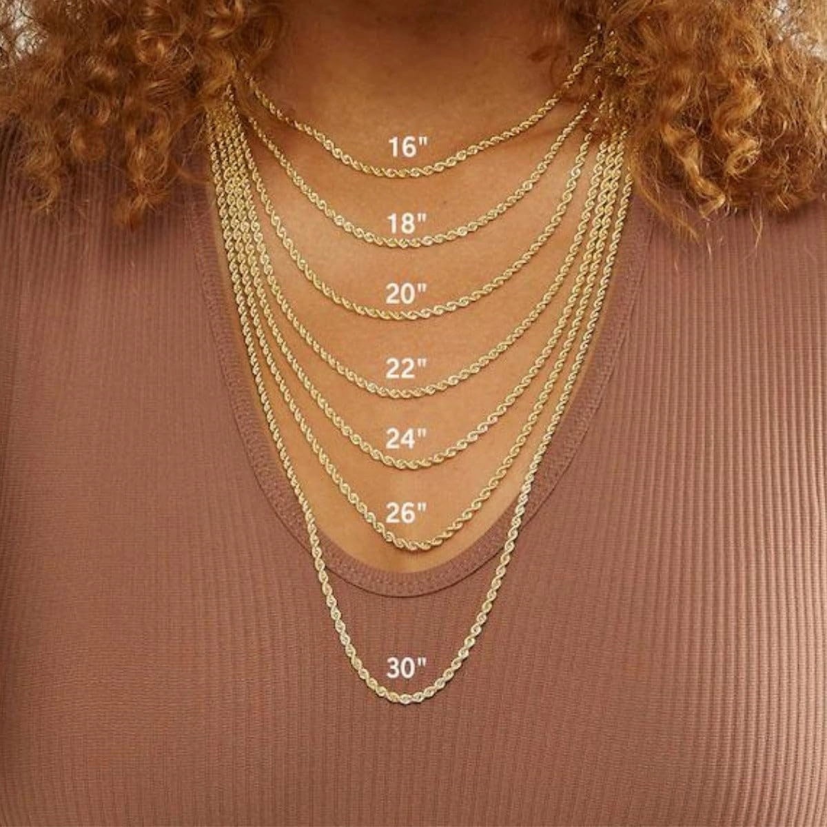 Italian Real 10K Solid Yellow Gold Rope Chain Necklace for Men & Women Radiant Diamond Cut with Lobster Claw Clasp 10K Real Gold Jewelry (1.5mm, 2mm, 2.5mm, 3mm, 3.5mm, 4mm)