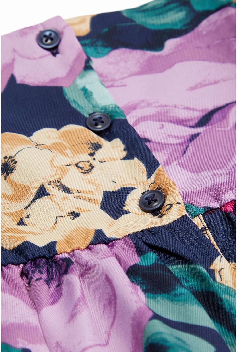 Janie and Jack Girls' Bold Floral Blouse (Toddler/Little Big Kid)