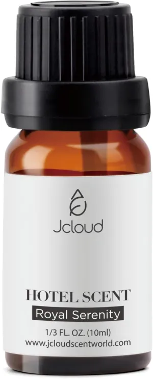 JCLOUD Royal Serenity Essential Oil - Inspired by Ritz-Carlton Hotel Scent - Pure Aromatherapy Diffuser Oil with Lemon, Jasmine and Amber, Home Luxury Scents - 10mL