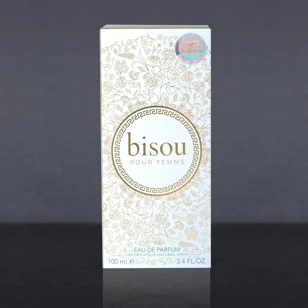 JEAN ANTOINE Eau De parfum BISOU بيسو - Sweet Smelling Spray - 100ML 3.4FL OZ of Long-Lasting Aroma - Luxurious Scent of Arabia for Women