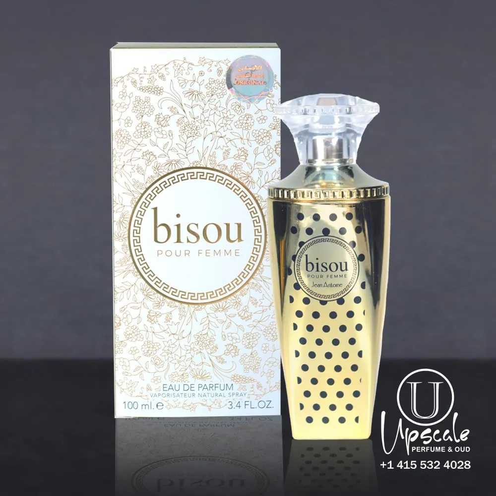 JEAN ANTOINE Eau De parfum BISOU بيسو - Sweet Smelling Spray - 100ML 3.4FL OZ of Long-Lasting Aroma - Luxurious Scent of Arabia for Women