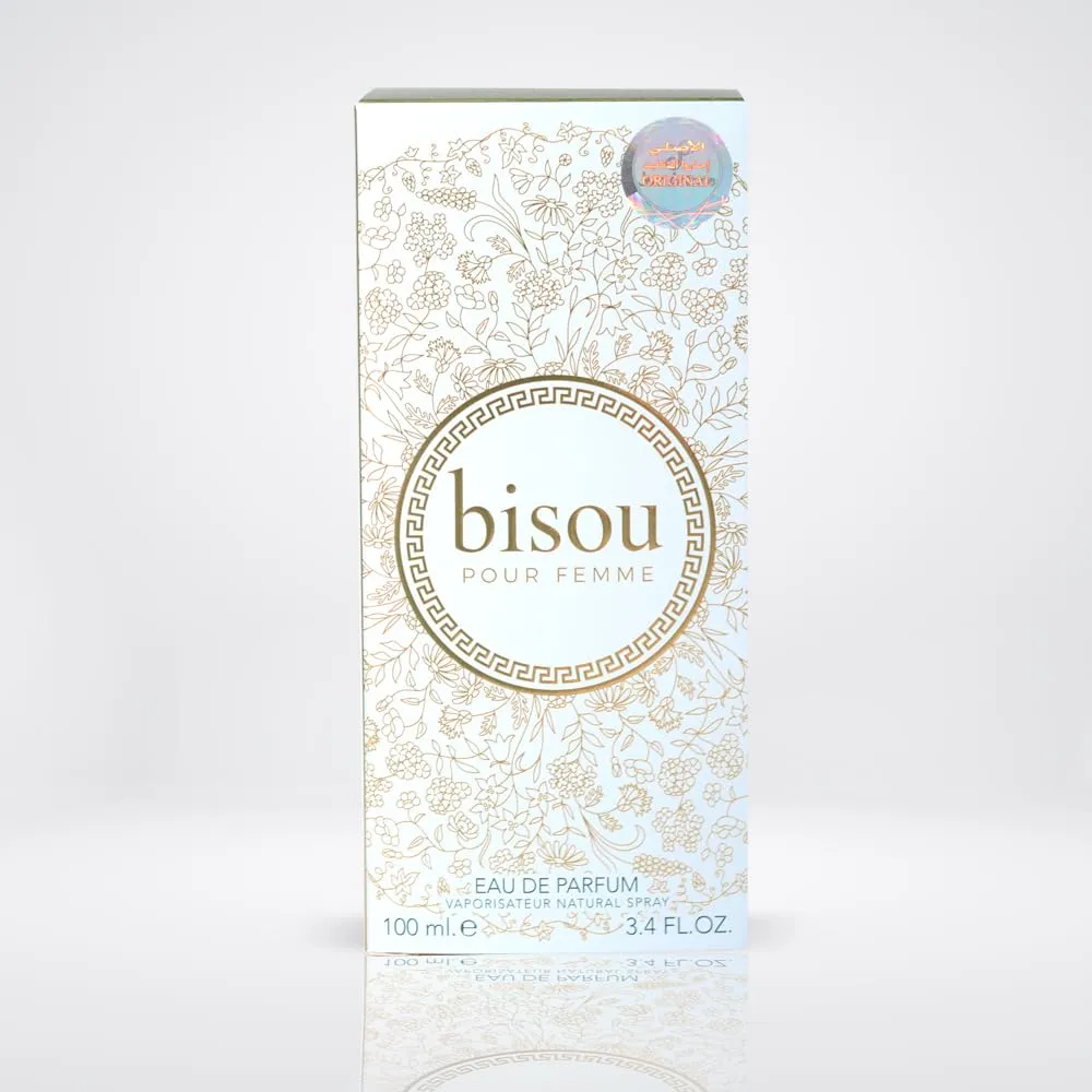 JEAN ANTOINE Eau De parfum BISOU بيسو - Sweet Smelling Spray - 100ML 3.4FL OZ of Long-Lasting Aroma - Luxurious Scent of Arabia for Women
