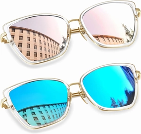 Joopin Oversized Cateye Sunglasses for Women Fashion Cat Eye Sun Glasses UV Protection Ladies Shades Sunnies