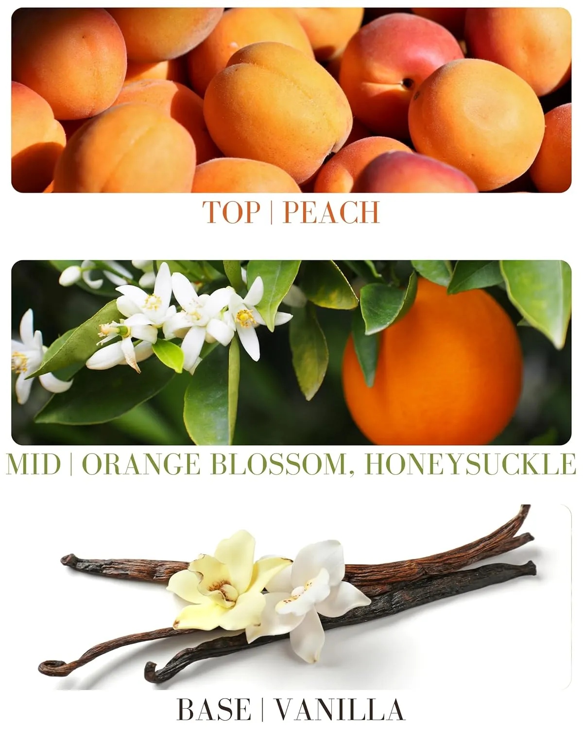 Juicy Georgia Peach Natural Hair & Body Mist Spray, Pure Essential and Fragrance Oils, Alcohol-Free, Handmade in California, 0.5Fl Oz