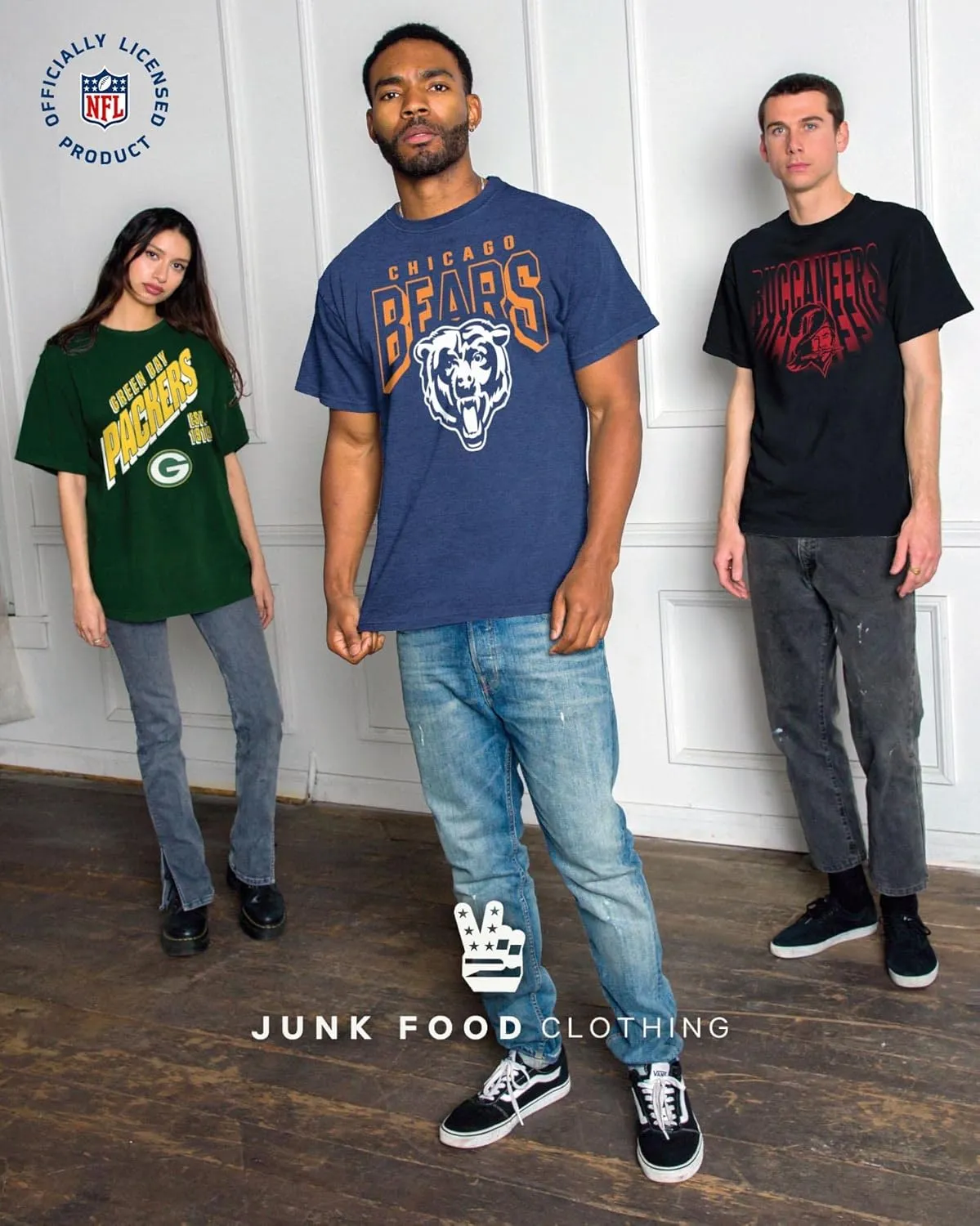 Junk Food unisex-adult Nfl Bold Logo T-shirt