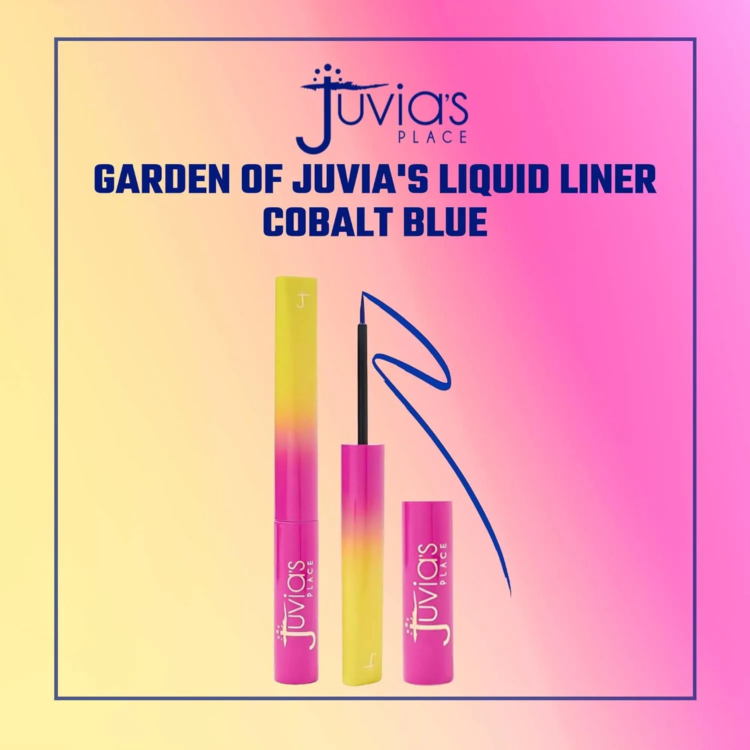Juvia's Place Garden Of Juvia's Liquid Liner Cobalt Blue - Bright Cobalt Blue, Long-lasting, Intense Color Liquid Makeup, Cruelty-free, Smudge-proof Makeup