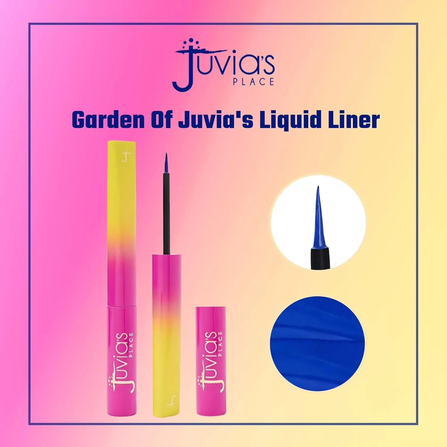 Juvia's Place Garden Of Juvia's Liquid Liner Cobalt Blue - Bright Cobalt Blue, Long-lasting, Intense Color Liquid Makeup, Cruelty-free, Smudge-proof Makeup