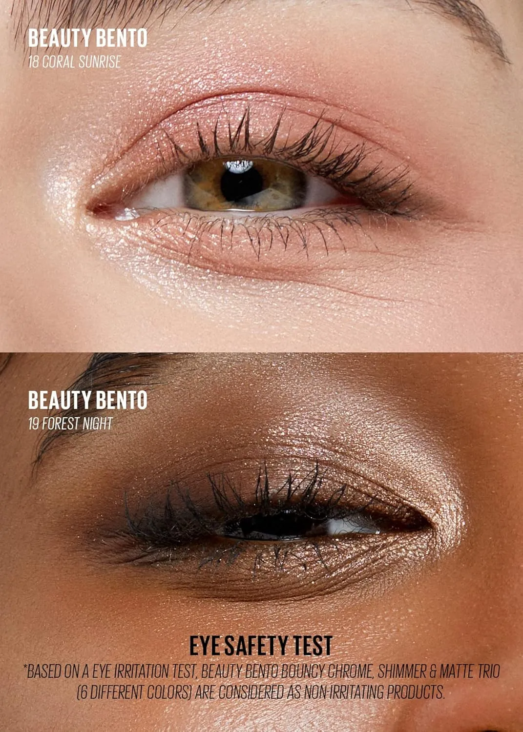 Kaja Beauty Bento Collection | Mosaic chrome   Shimmer   Matte | 18 Coral Sunrise - Coral Peach | 2019 Best of Beauty Award in Glitter-Pressed Category
