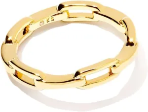 Kendra Scott® Andi Band Ring for Women – 14K Gold-Plated Construction – Square Link Chain Design