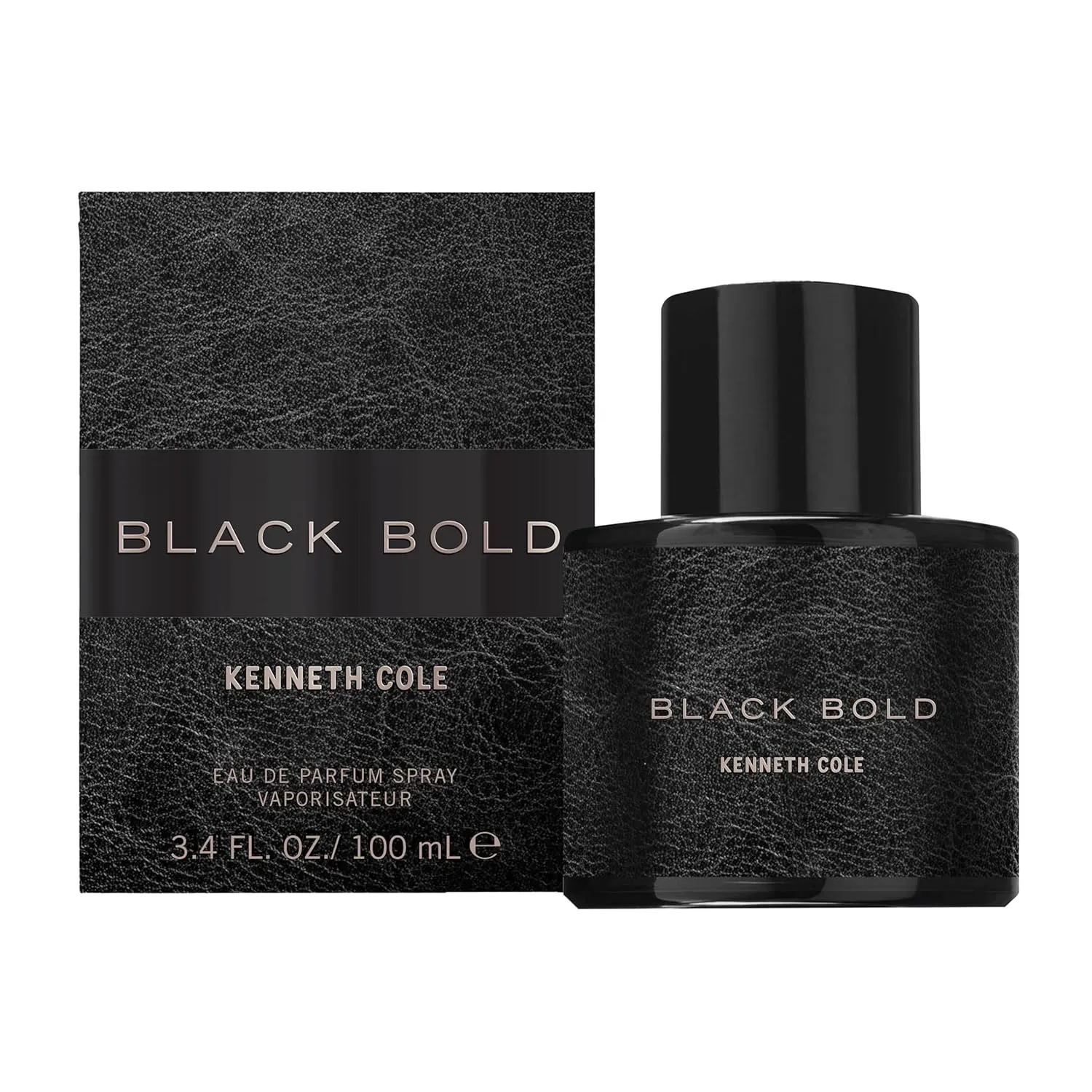 Kenneth Cole Eau De Parfum Spray, Black Bold, 3.4 Fl oz
