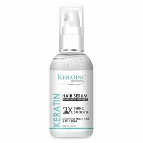 KER.ATINE PROFESSIONAL Shine Smooth Hair Serum 120 Ml | Anti Frizz Serum for Frizzy and Damaged Hair | Infused with Keratin Protein | All Hair Types