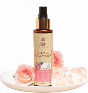 Khadi. Essentials Luxurious Ayurvedic Pure Rose Face Mist, A Toner That's All Rose Oil & Purified Water Perfect for Dry Skin, Enhances Glow, Makeup Remover, 100ml Pure Chemical Free Face Mizzle