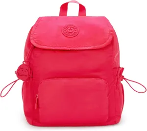 Kipling Joetta Smooth Satin Backpack Simply Fuchsia