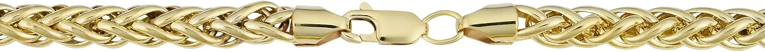 Kooljewelry 14k Yellow Gold Filled Heavyweight Unisex 6 mm Franco Link Chain Bracelet