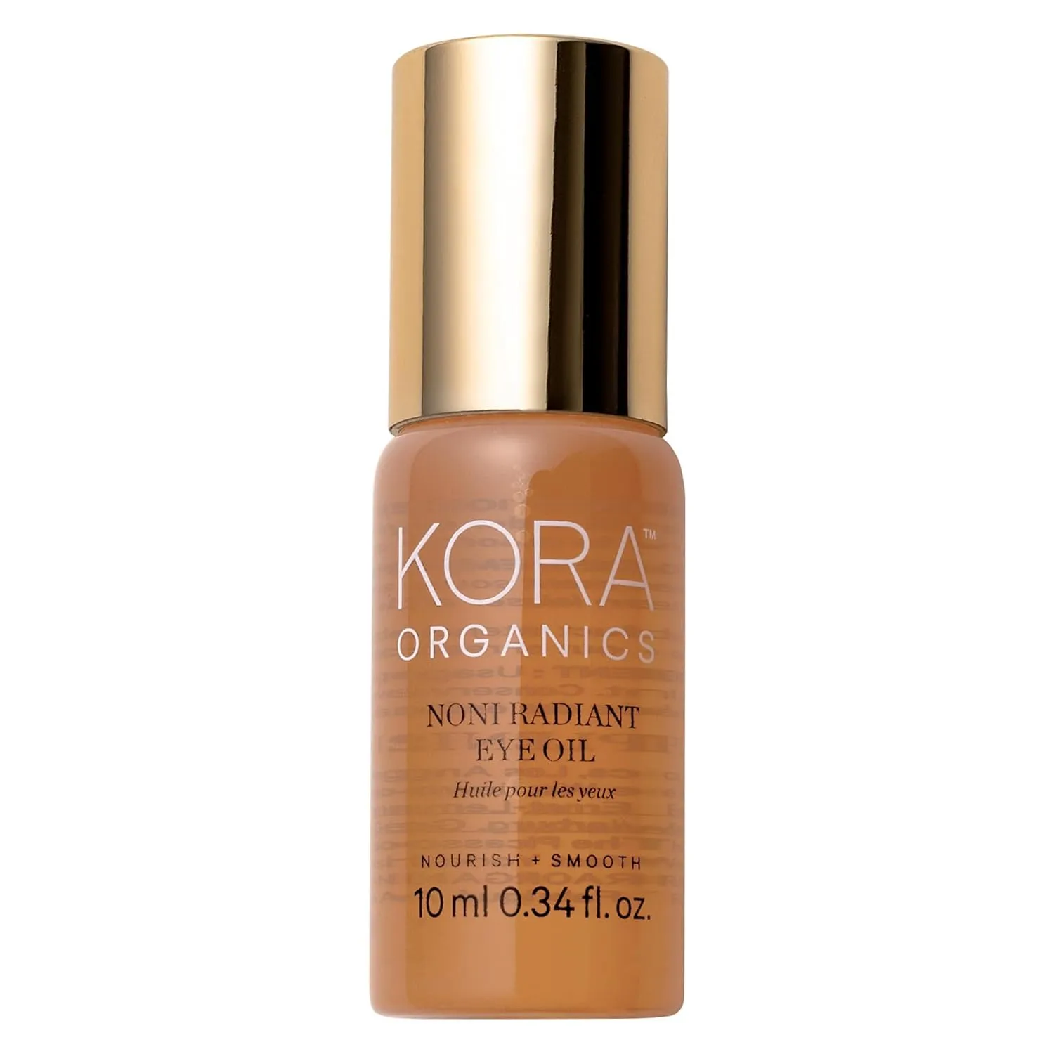 KORA Organics Noni Radiant Hydrating Under Eye Oil Roller, Smooth & Tone, Certified Organic, Cruelty Free, 0.34 Fl Oz.