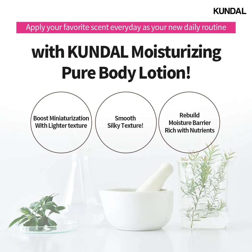 Kundal Honey & Macadamia [White Musk] Body Lotion Natural Moisturizer with 82% Aloe Vera/Deep Hydration for Dry Skin/No Chemical for Sensitive Skin Friendly 1,000ml(16.9 Fl Oz x 2ea/set)