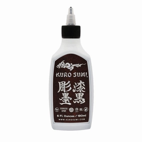 Kuro Sumi Japanese Tattoo Color Ink Pigments, Vegan Professional Tattooing Inks, Deep Cherry Shading, 6 Ounce