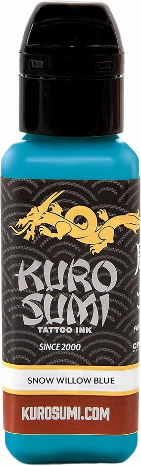 Kuro Sumi Snow Willow Blue, Vegan Friendly, Professional Ink 3oz
