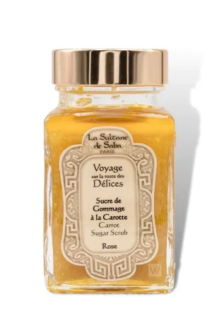 La Sultane de Saba - Exfoliating Sugar Scrub with Carrot and Rose, 100ml / 3.4 Fl Oz