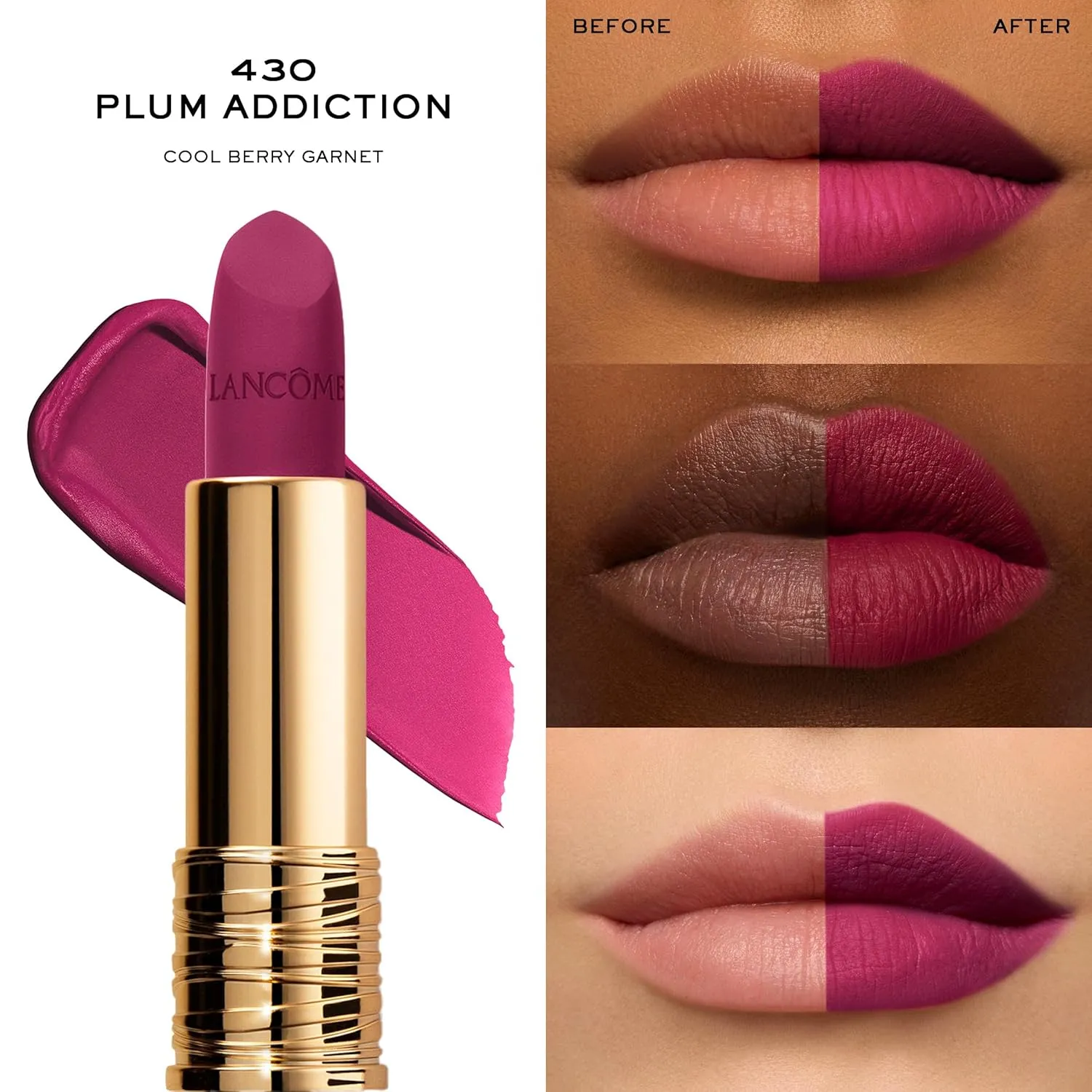 Lancôme L'Absolu Rouge Drama Matte Lipstick - Bold Matte Finish - Lasting Comfort & Hydration
