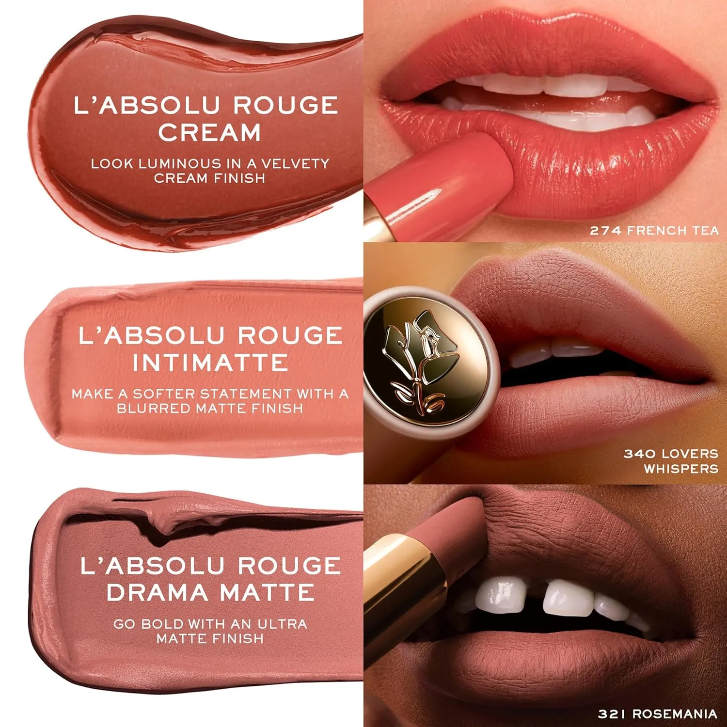 Lancôme L'Absolu Rouge Drama Matte Lipstick - Bold Matte Finish - Lasting Comfort & Hydration