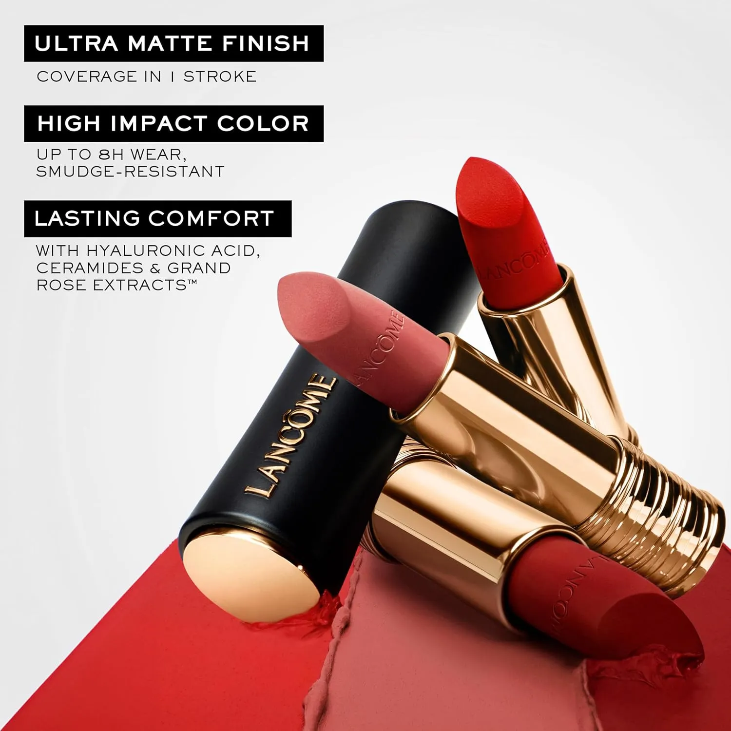 Lancôme L'Absolu Rouge Drama Matte Lipstick - Bold Matte Finish - Lasting Comfort & Hydration