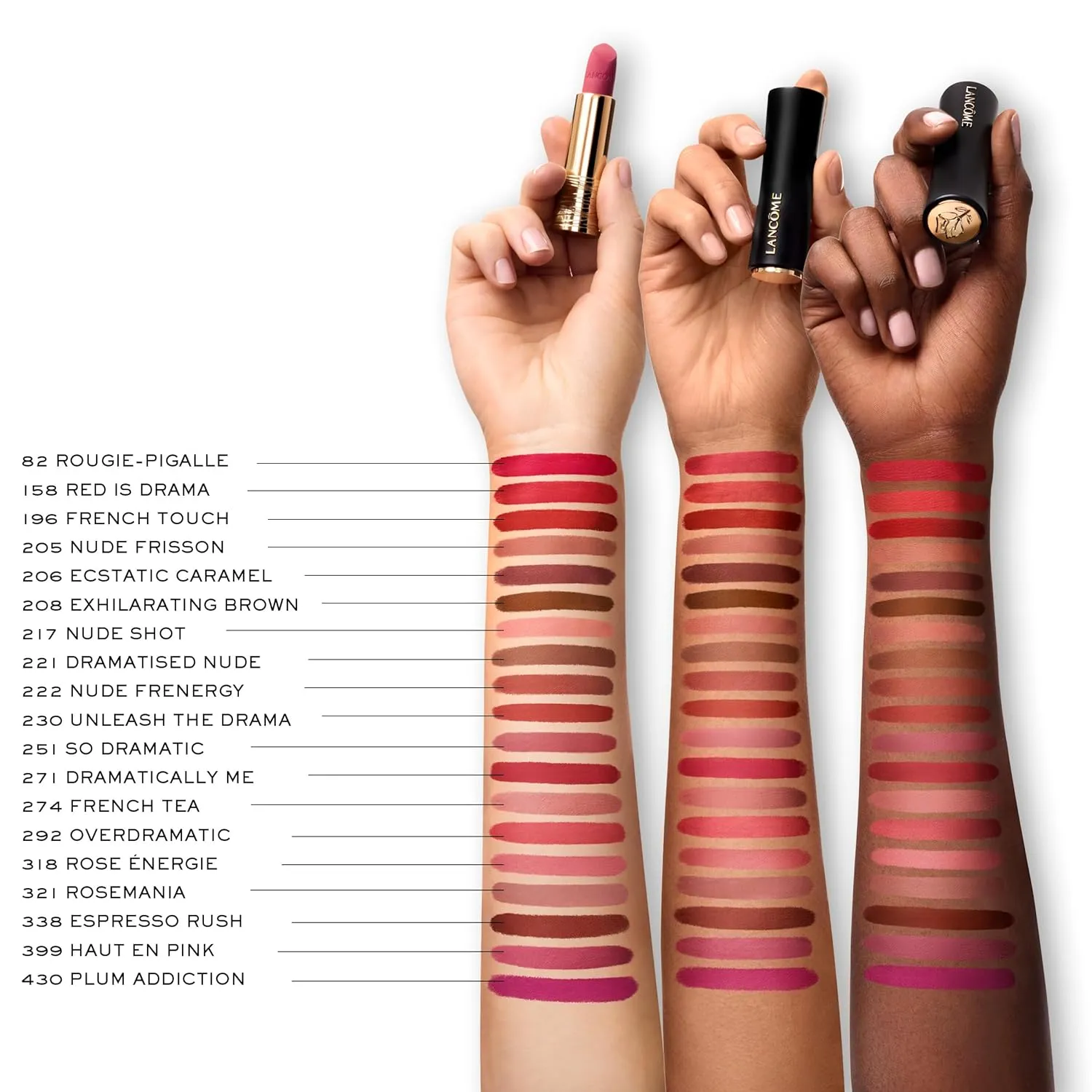 Lancôme L'Absolu Rouge Drama Matte Lipstick - Bold Matte Finish - Lasting Comfort & Hydration