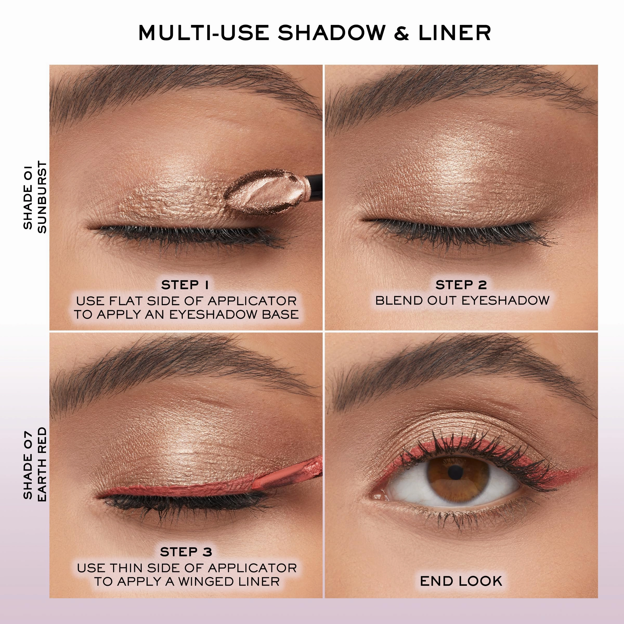 Lancôme Idôle Tint Long Wear Liquid Eyeliner & Eyeshadow - Multi-Use Eye Makeup in Matte & Shimmer Finishes - Buildable Color & Up to 16H of Wear - 02 Desert Sand: Neutral Bronze Shimmer