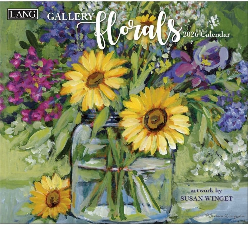 Lang, Gallery Florals 2026 Wall Calendar by Susan Winget