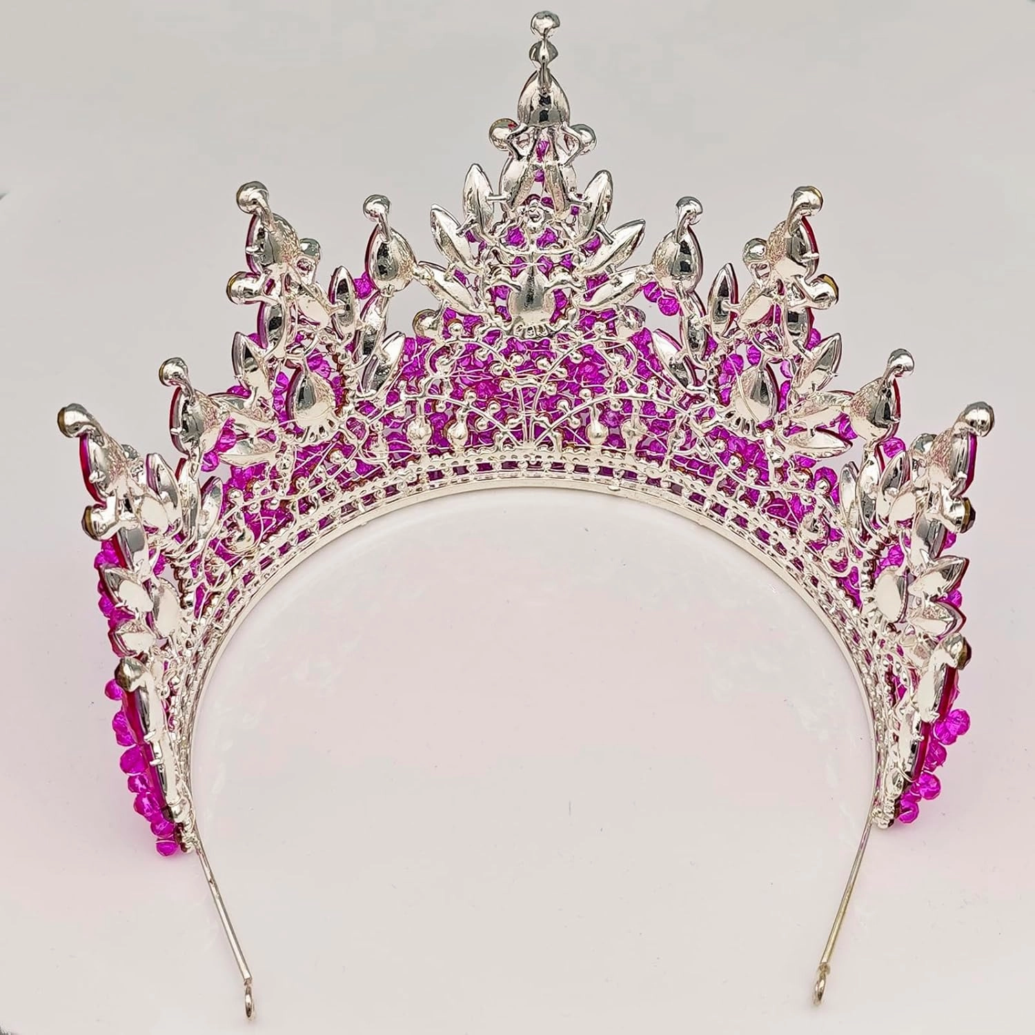 Large Tiaras and Crowns for Women Crystal Tall Pageant Crowns Rhinestone Royal Queen Headband Princess Quinceanera Headpieces for Wedding Birthday Prom Party Costume Cosplay