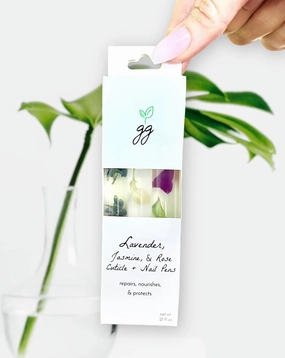 Lavender, Jasmine, and Rose Cuticle Oil Trio by Greenmade goods- Professional Manicure and Pedicure Set- Nourishes, Strengthens, Protects (Pack of 3)