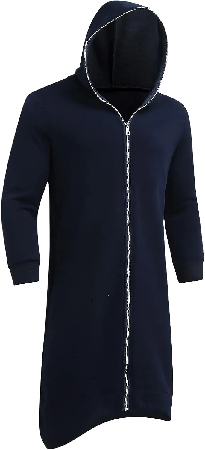 LCMTWX Mens Hoodies Pullover Casual Loose Solid Hooded Sweater Top Heavyweight Fleece Hoodie Sports Hooded Jacket Full Zip