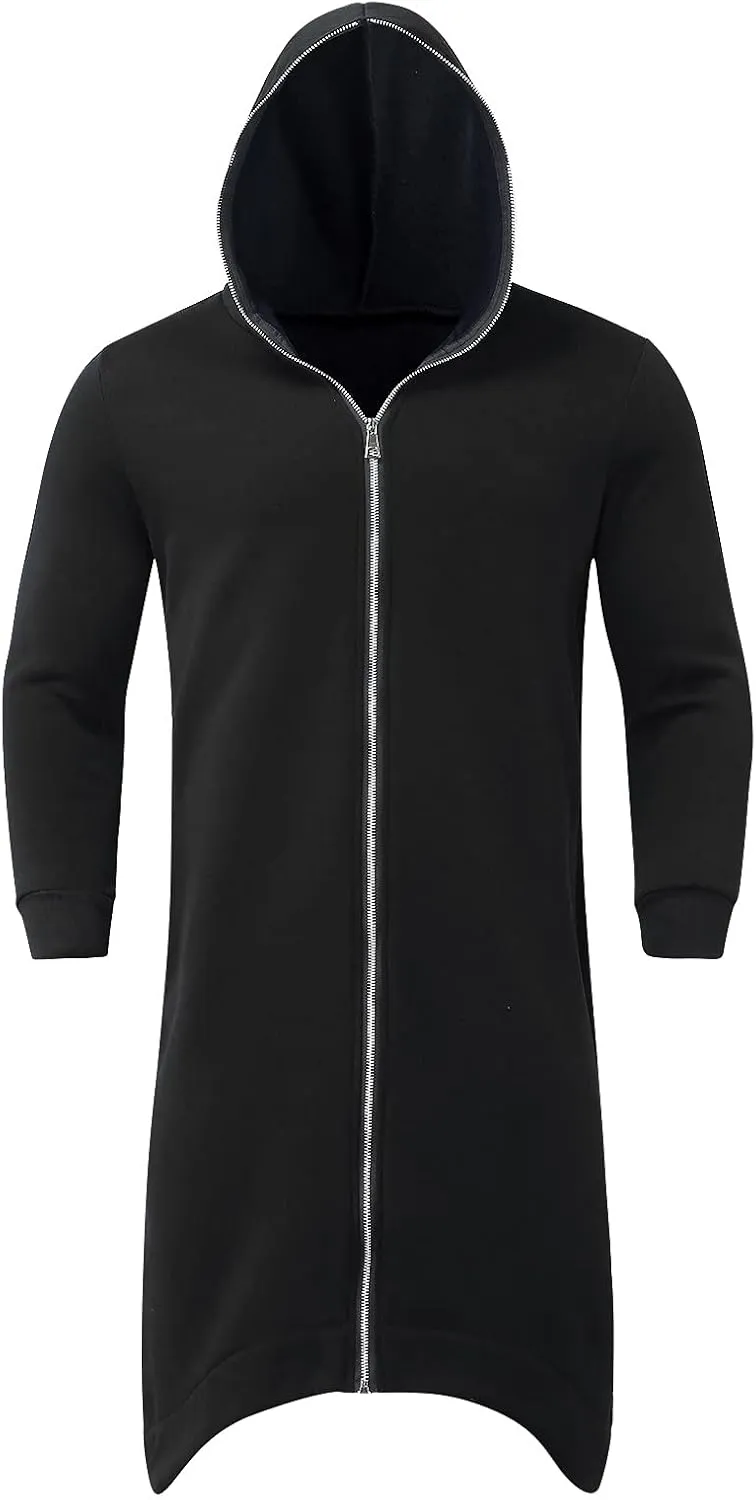 LCMTWX Mens Hoodies Pullover Casual Loose Solid Hooded Sweater Top Heavyweight Fleece Hoodie Sports Hooded Jacket Full Zip