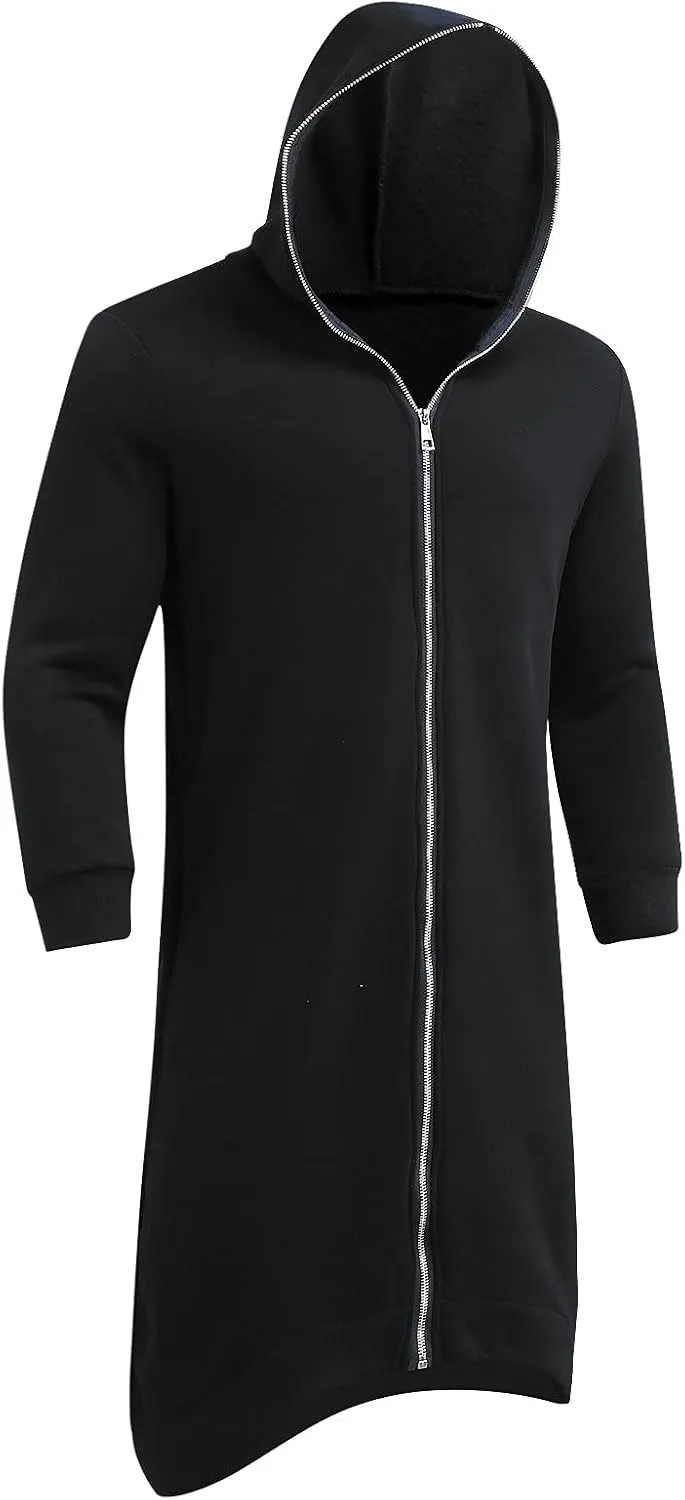 LCMTWX Mens Hoodies Pullover Casual Loose Solid Hooded Sweater Top Heavyweight Fleece Hoodie Sports Hooded Jacket Full Zip
