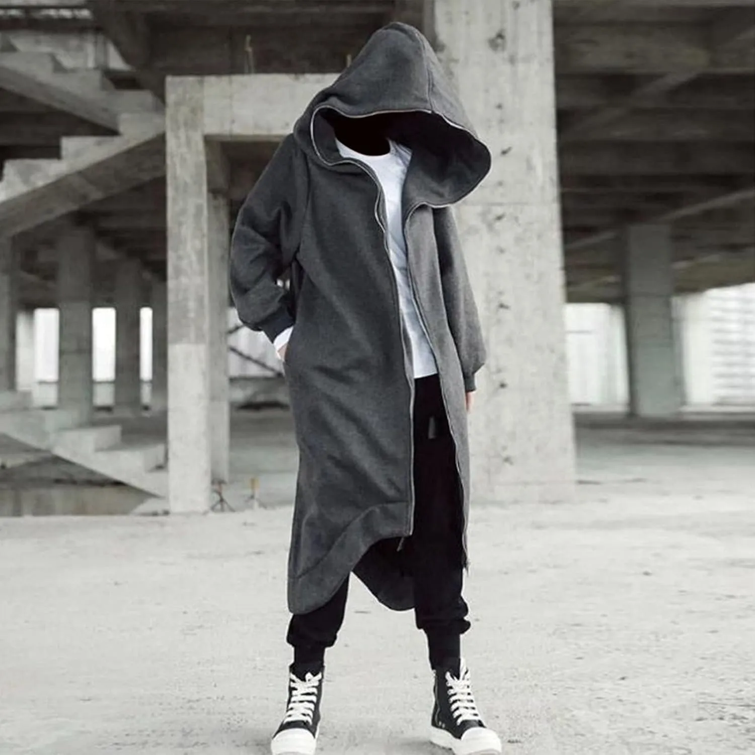 LCMTWX Mens Hoodies Pullover Casual Loose Solid Hooded Sweater Top Heavyweight Fleece Hoodie Sports Hooded Jacket Full Zip