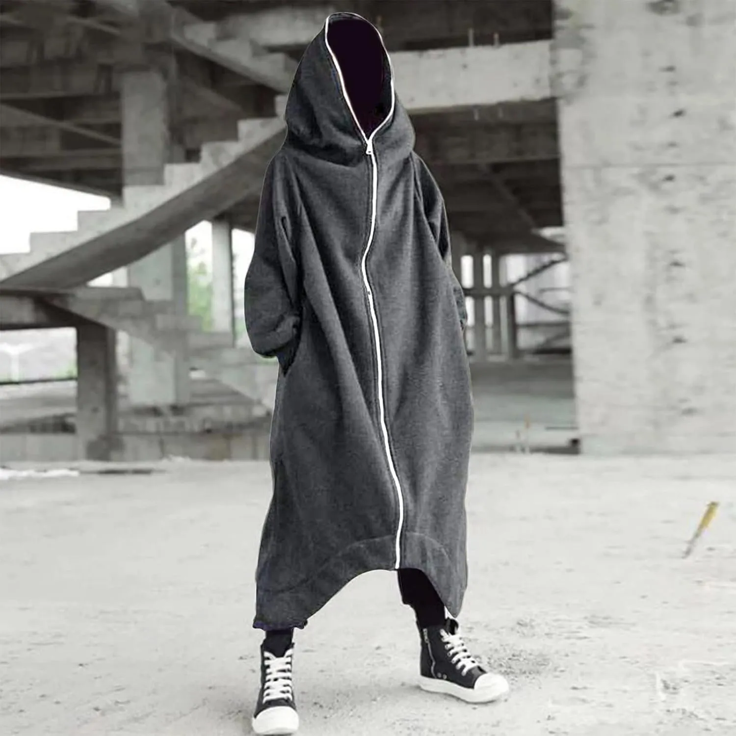 LCMTWX Mens Hoodies Pullover Casual Loose Solid Hooded Sweater Top Heavyweight Fleece Hoodie Sports Hooded Jacket Full Zip