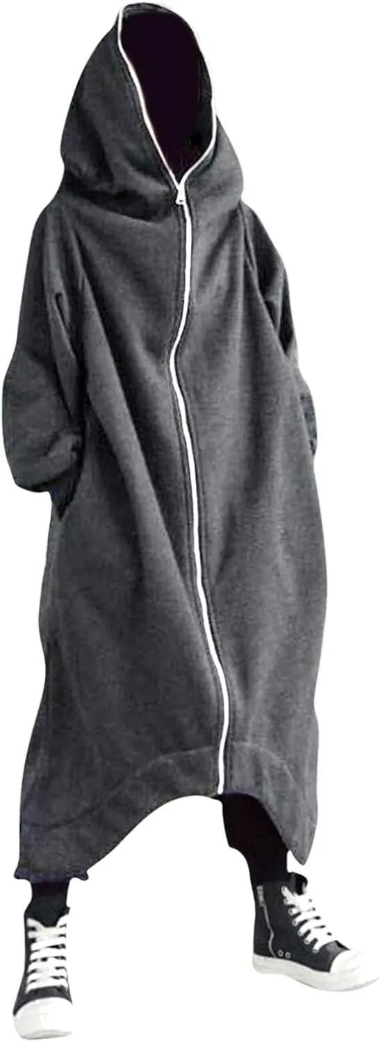 LCMTWX Mens Hoodies Pullover Casual Loose Solid Hooded Sweater Top Heavyweight Fleece Hoodie Sports Hooded Jacket Full Zip