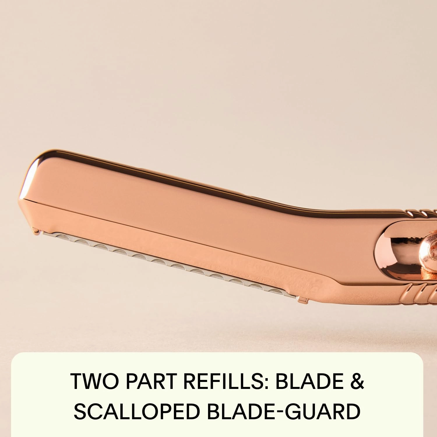 Leaf Shave | The Leaf Dermaplaner, Gold - All-Metal, Reuseable Dermaplaning Razor and Exofliating Tool for Women