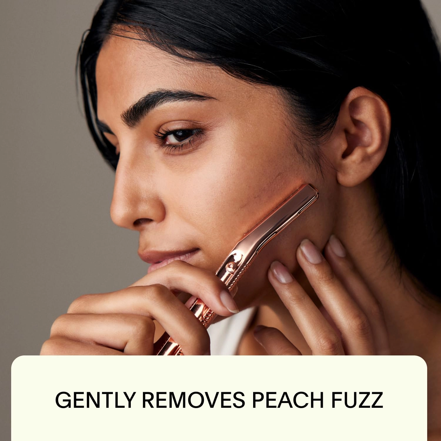 Leaf Shave | The Leaf Dermaplaner, Gold - All-Metal, Reuseable Dermaplaning Razor and Exofliating Tool for Women