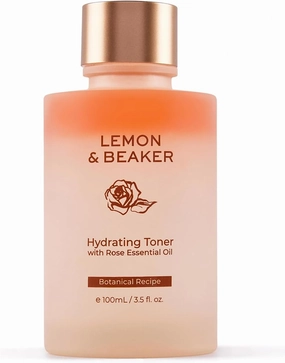 Lemon & Beaker Pore-Reducing Toner - Alcohol-Free, Vegan Face Toner for Soothing & Hydrating Skin, Minimizes Large Pores, 3.5 fl oz, Made in New Zealand