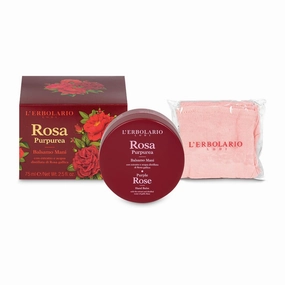 LErbolario Hand Balm, Purple Rose, 2.5 oz - Hand Lotion - With Gallic Rose - With Shea Butter - Moisturizing and Nourishing - Cruelty-Free