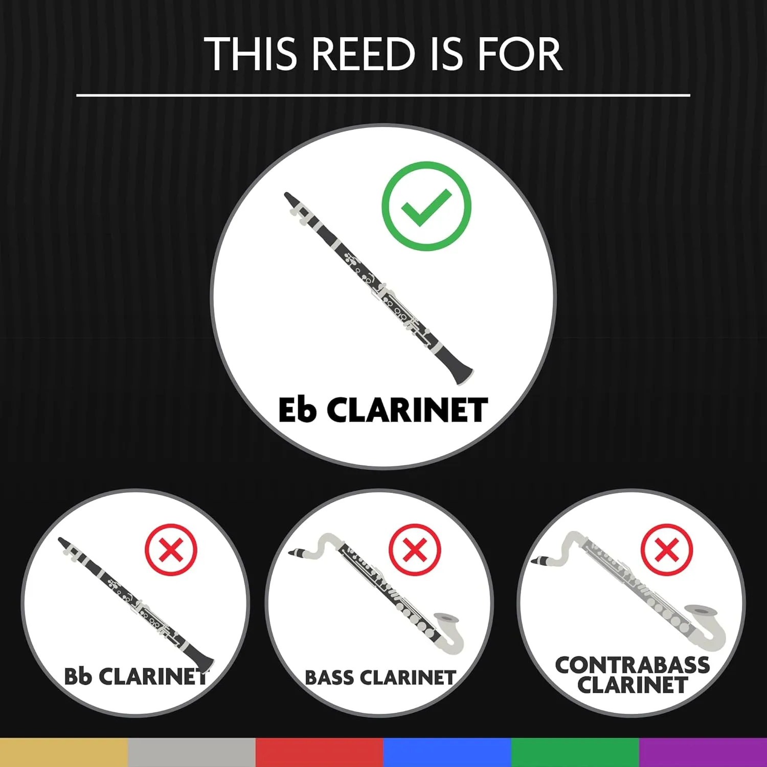 Légère Reeds - Eb Clarinet Reed, European Cut, Strength 2.50 (EBES2.50) - Premium Synthetic Woodwind Reed